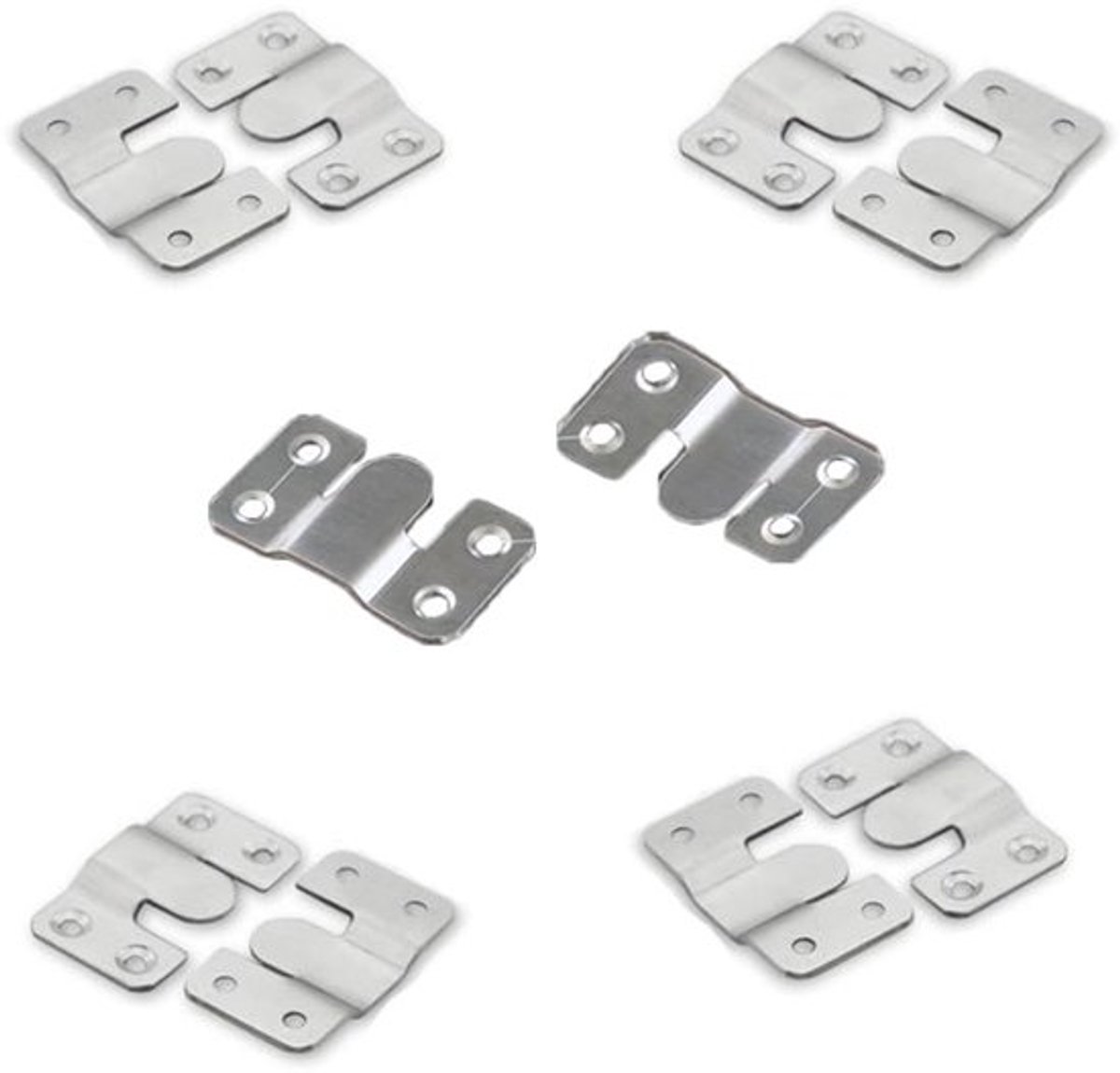Foto Hangers 10 stuks - Flush Mount Beugels - Verborgen Opknoping - Z Clip voor Foto's - R