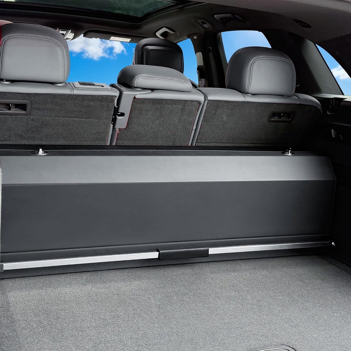 Bootorganiser XXL - Premium NAPPA leer - Met deksel en handvat - Ideaal voor SUV's - ShopVlot