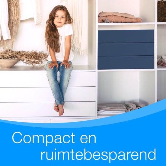 Opvouwbaar Matras - Vouwmatras Logeerbed - Comfortabel Slapen - Extra Dik Schuim - 75 x 195 cm - Blauw — afbeelding 4