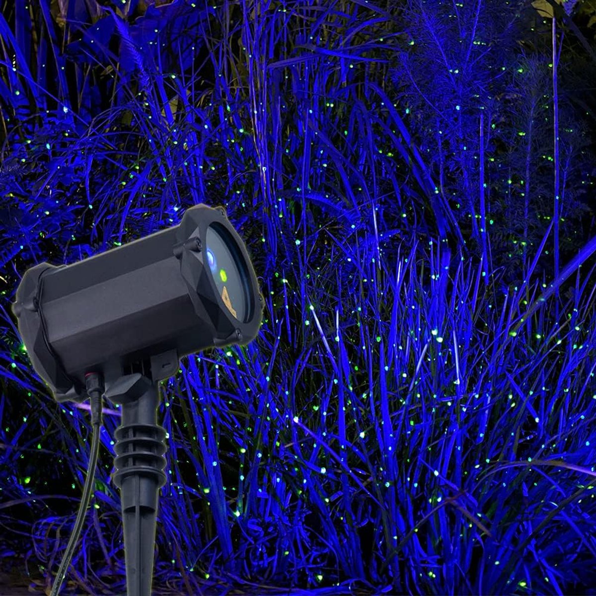 Tuinverlichting met vuurvliegjes, sterrenprojector, laserkerstverlichting voor tuin, gazon en binnenplaats
