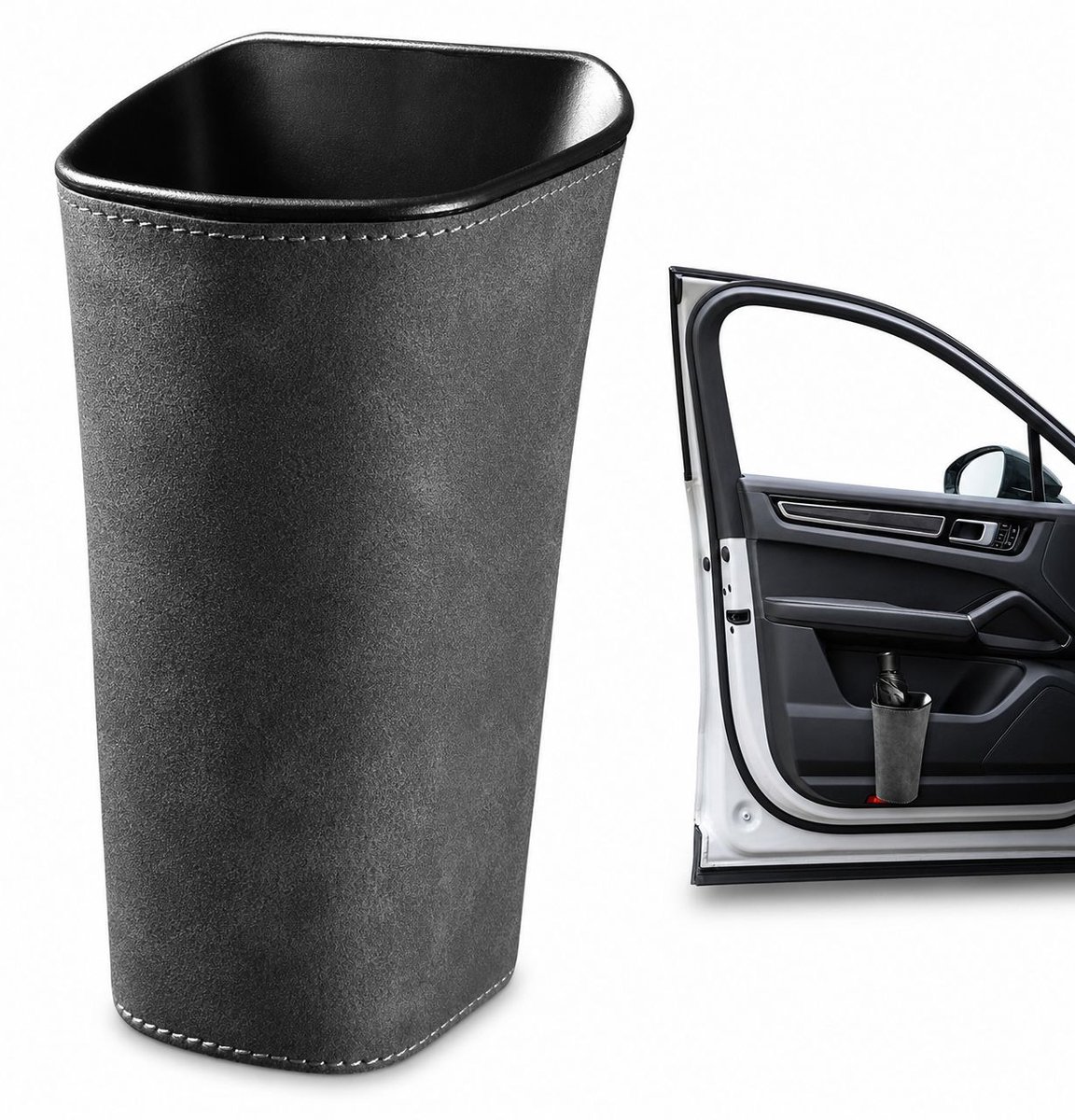 VHV - Auto Bekerhouder Deur - Multifunctionele Organizer en Kleine Afvalbak - Antislip voor Auto, Camper en Truck