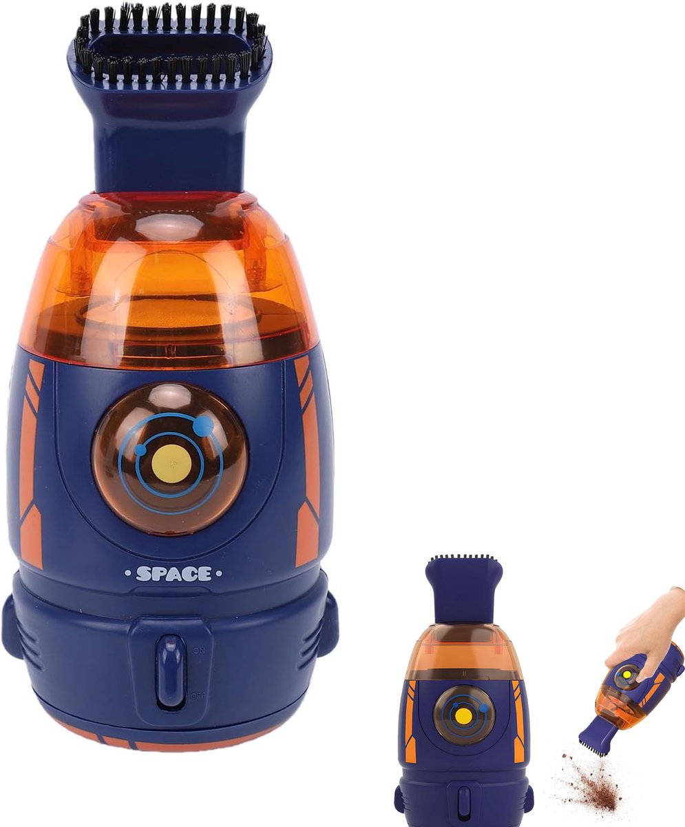 KZQ Mini bureaustofzuiger 600 Pa zuigkracht - Compact en draagbaar voor gumresten papiersnippers en toetsenbordstof - Capaciteit 55 ml - Blauw