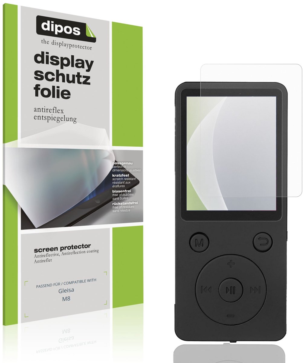 dipos – 4x Matte Beschermfolie geschikt voor Gleisa M8 | Krasbestendige & antireflecterende Screenprotector Ultra-Thin