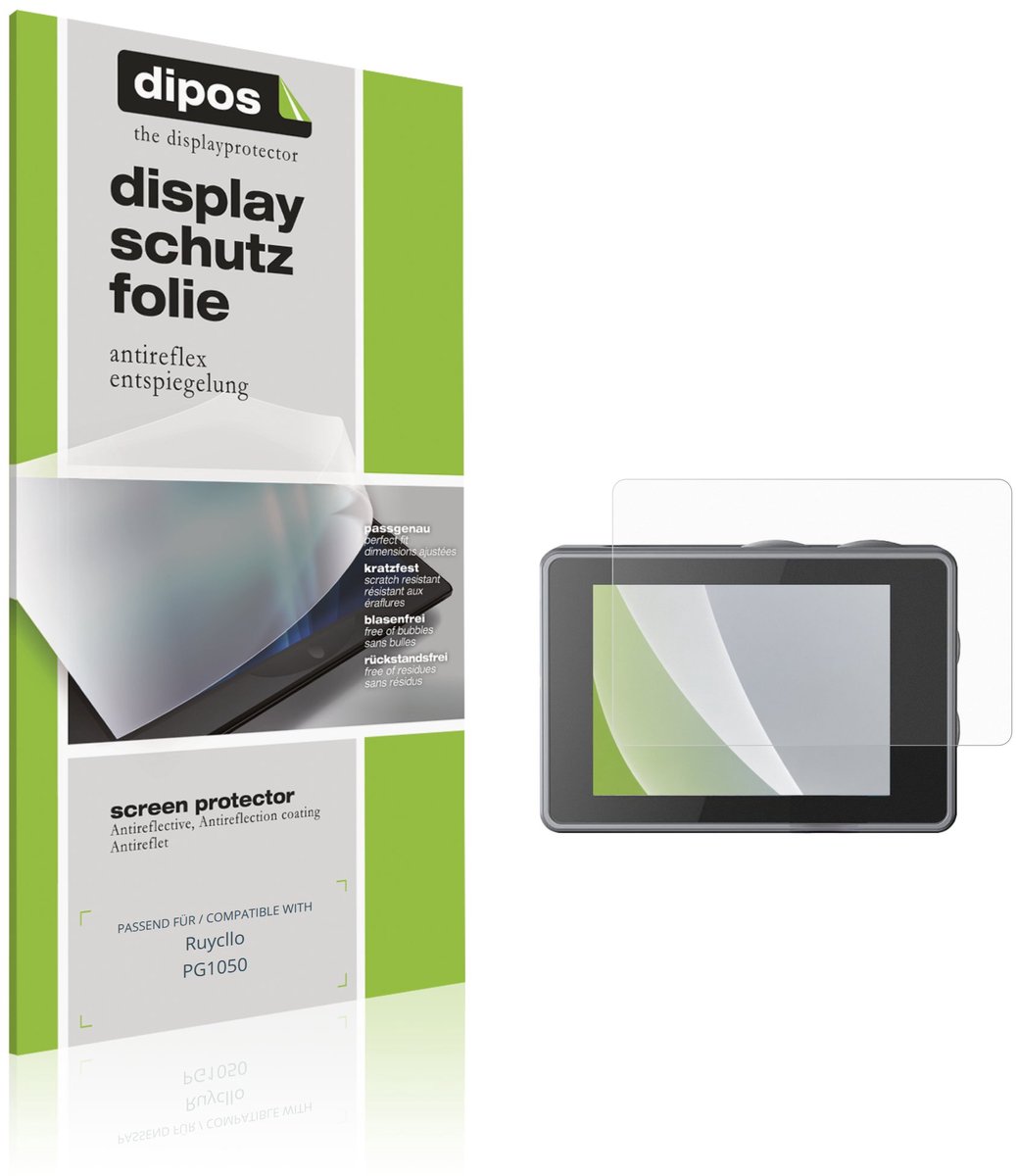 dipos – 4x Matte Beschermfolie geschikt voor Ruycllo PG1050 | Krasbestendige & antireflecterende Screenprotector Ultra-Thin