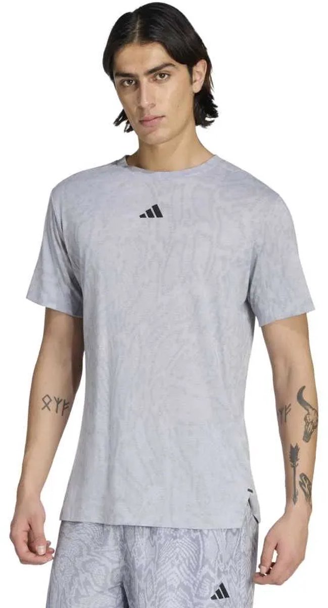 Adidas Designed For Training Primelift T-shirt Met Korte Mouwen Man Zilver