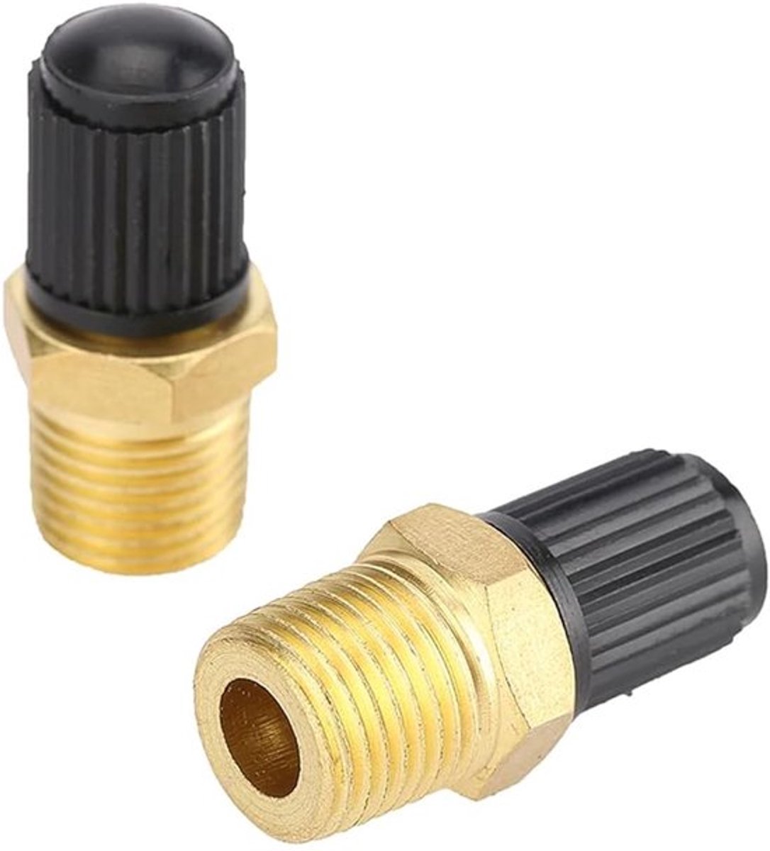 Tankvulklep 1/4 Inch NPT MPT - Messing constructie - Duurzaam en betrouwbaar - Voor luchtcompressor - Hoge drukbestendig - Eenvoudig