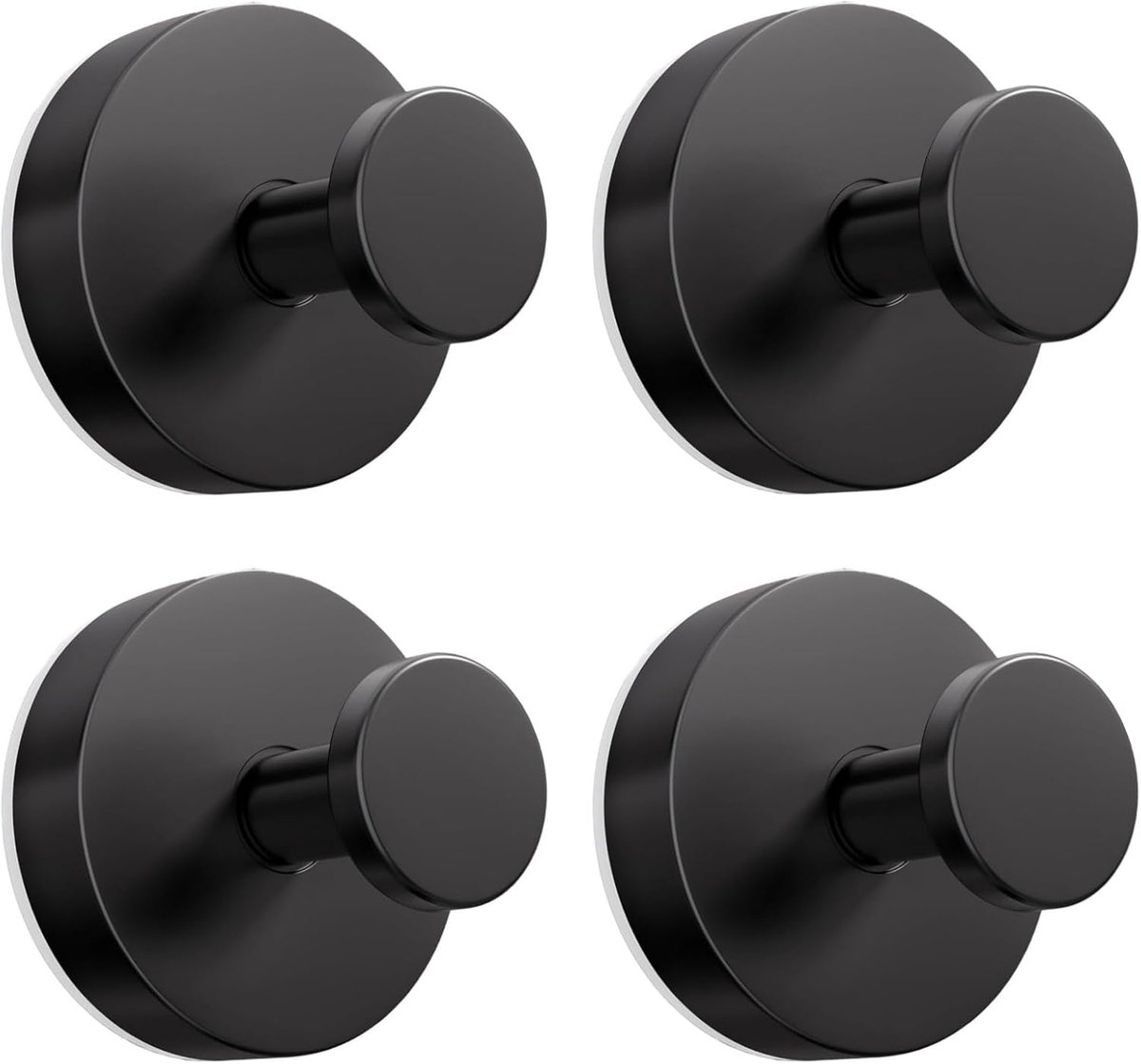 4 Stuks Zuignaphaken – Vacuüm Zuignap Haken – Herbruikbaar – Zonder Boren – Zuighaken – Handdoekhaken – Wandhaken – Roestvrij Staal – voor Keuken, Badkamer, Gladde Ramen, Muren en Glas