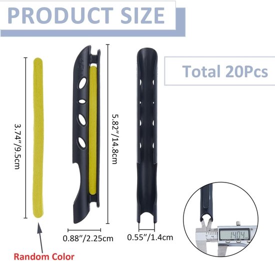 20 Stuks Tenkara Lijnhouder voor Visspullen - Spool Winder en Clip-on Accessoires voor Vissers - Handige Ondersteuning voor Visgerei en Onderhoud — afbeelding 5