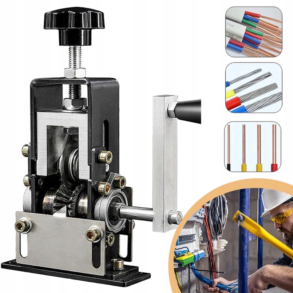 Handmatige Kabelstripper, Draagbaar Gereedschap Voor Het Strippen Van Draden, Koperschroot Recyclen, Voor Elektrische Draden Van 1-20 Mm