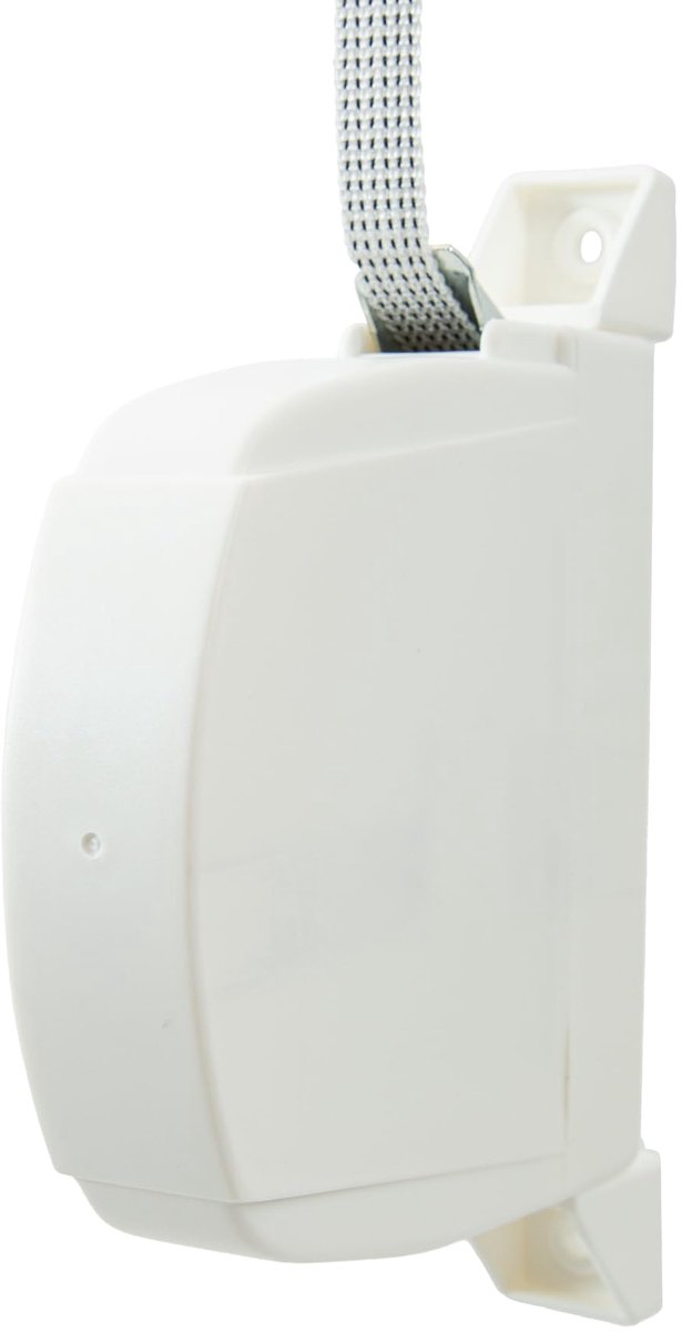 SnelShoppen - Vouwbare Rolgordijnwinder, Vouwrol met Tape voor Wand of Raam, Robuust Universeel Systeem (Witte Band, 14mm)