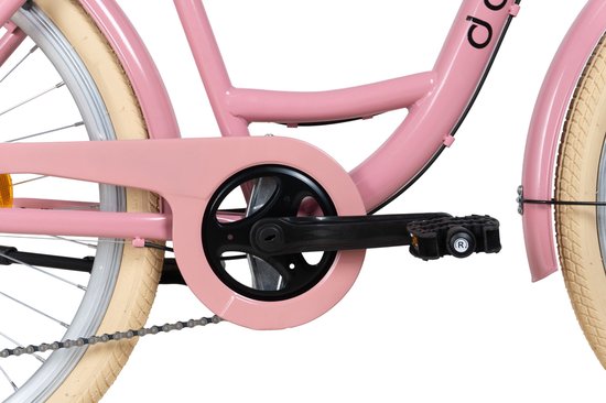 Davi Emma - Stadsfiets - 26 inch - 7 versnellingen - Shimano - V-brake - Lage instap - Roze/Crème — afbeelding 3