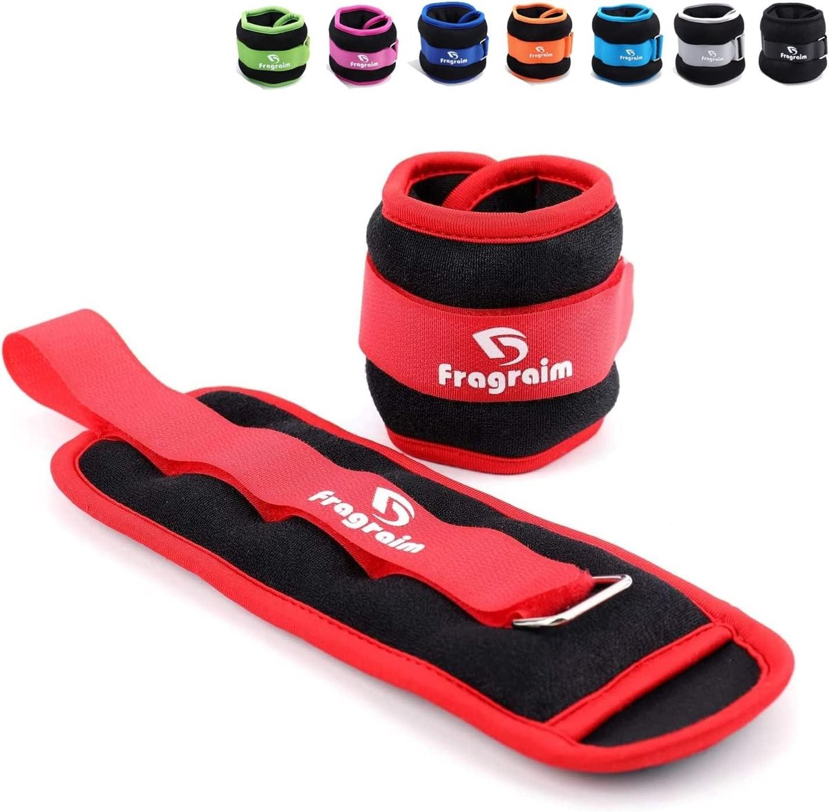 SnelShoppen - Gewichtsmanschetten voor Voeten en Handen 1/2/3/4/5/6/10KG - Ideaal voor Fitness, Lopen, Gymnastiek, Verstelbare Gewichten, Paar, Duurza