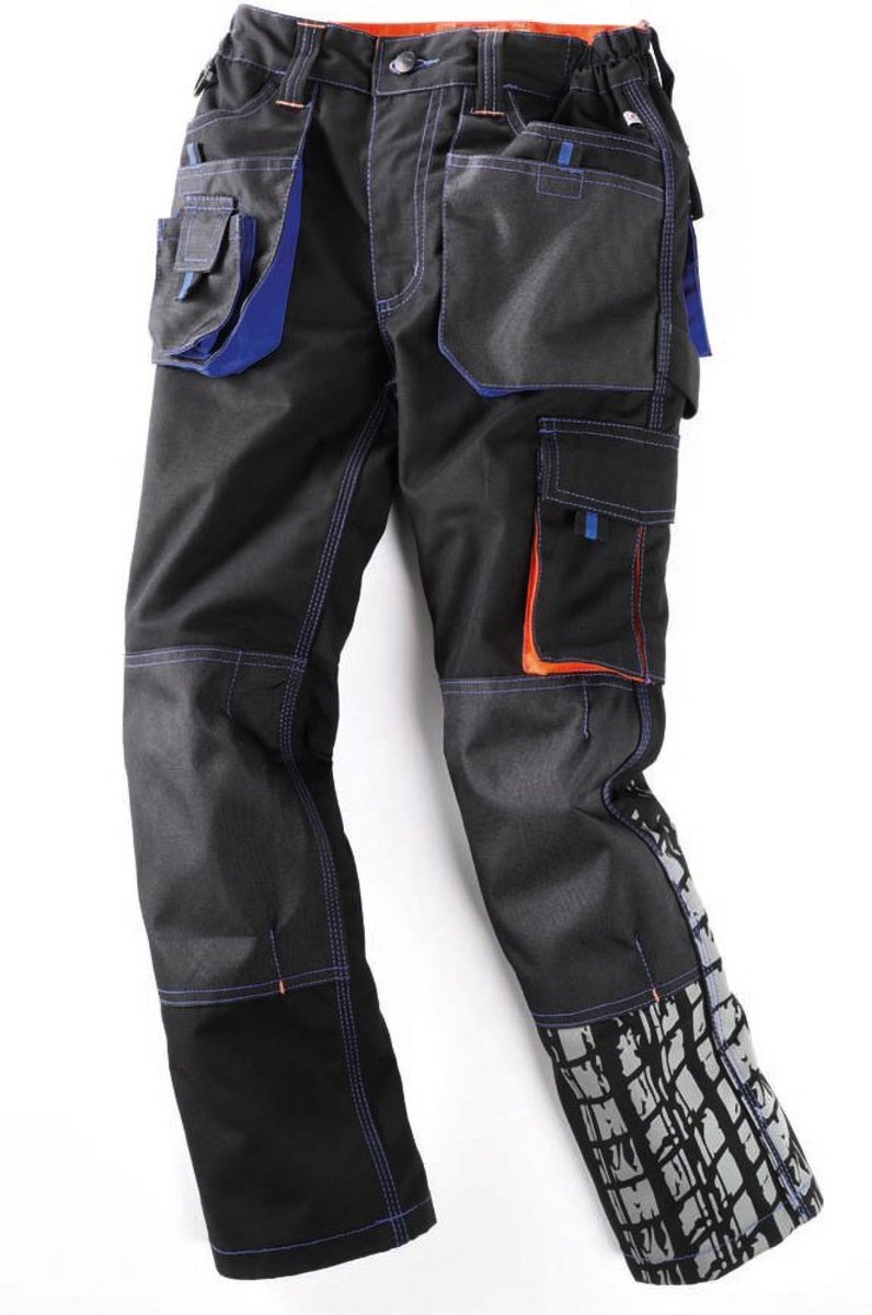 Terrax Workwear Kinderbroek zwart/marineblauw