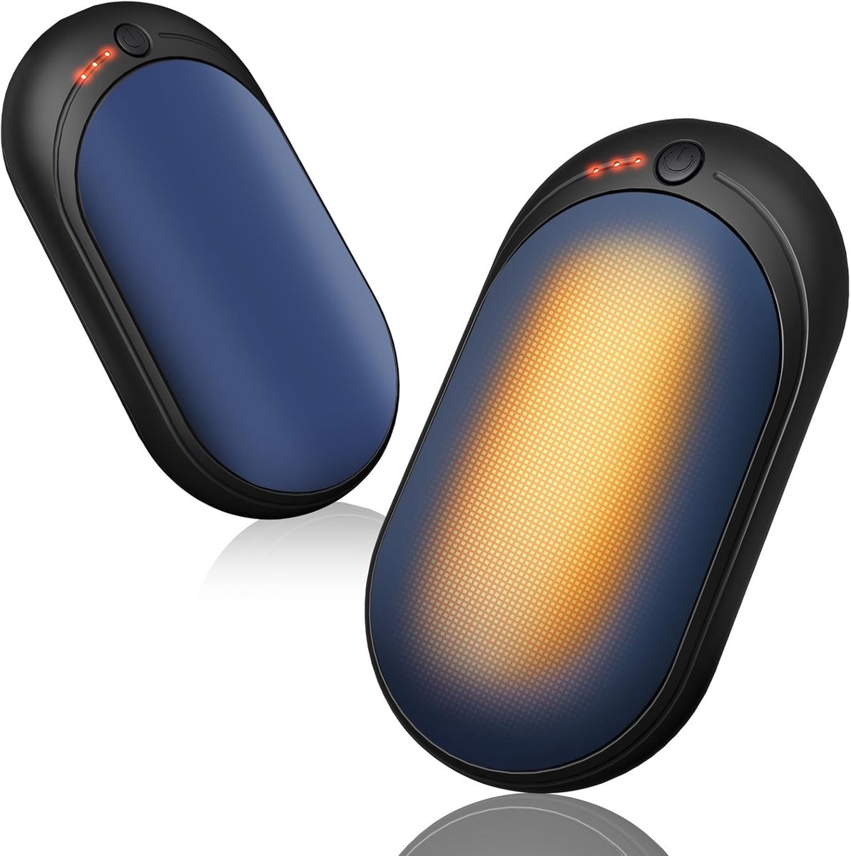Oplaadbare Handwarmers - 2 Stuks Elektrische Handwarmers met 3 Warmte-instellingen, Draagbare USB Pocket Handwarmers voor Buitenactiviteiten, Perfect voor Golf, Kamperen en Skiën