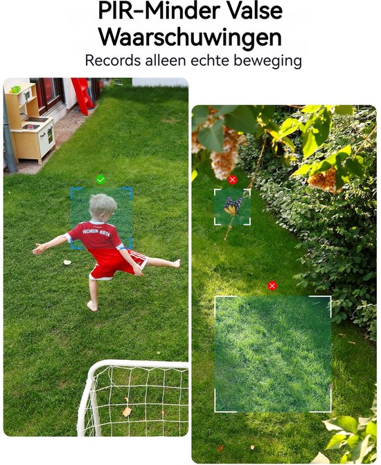 Draadloze Beveiligingscamera Set met 2 Solar Camera's en Basisstation – 4MP 2K – Beveiligingscamera Buiten en Binnen – AI Detectie – Kleurennachtzicht – Lokale Opslag – IP65 — afbeelding 5