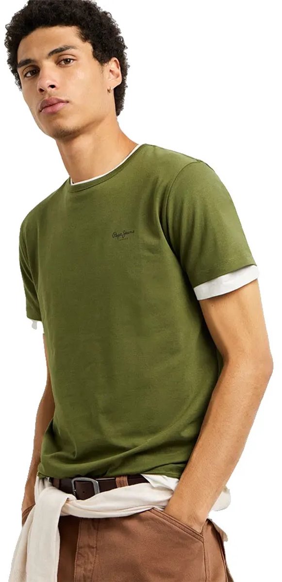 Pepe Jeans Original Basic 3n T-shirt Met Korte Mouwen Groen M Man