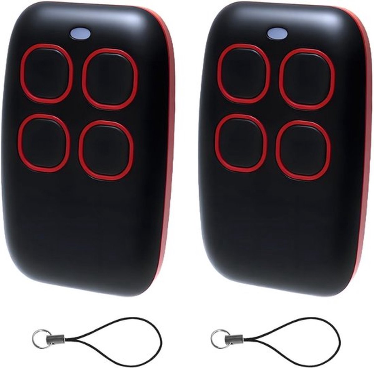 4-in-1 Garage Deuropener Afstandsbediening 433MHz, Multi Frequentie Rolling Code, Geschikt voor Meer dan 90 Merken, Inclusief 2 Stuks