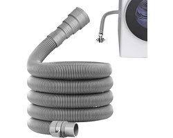 Afvoerslang verleng - Afvoerslang - wasmachineslang - met slangklemmen en afvoerslang verbindingsstuk - Knipbaar - voor wasmachine en vaatwasser - Ø28–42mm - 1 meter