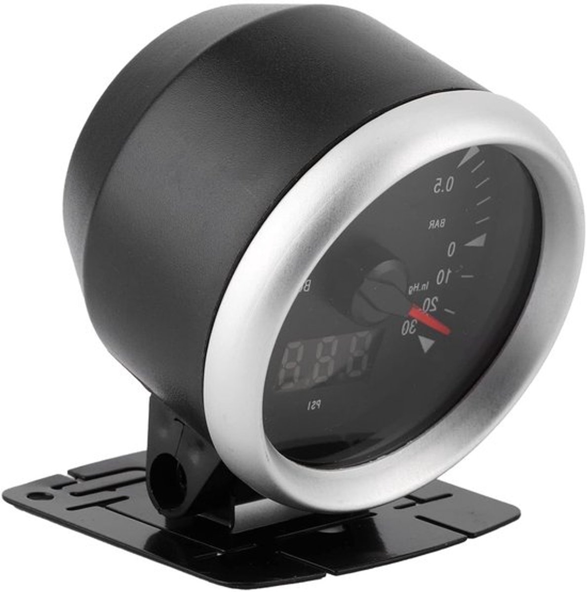 Turboboostmeter Set met Installatieaccessoires voor 12V Auto's - Kunststof Turbodrukmeter voor Prestaties en Efficiëntie