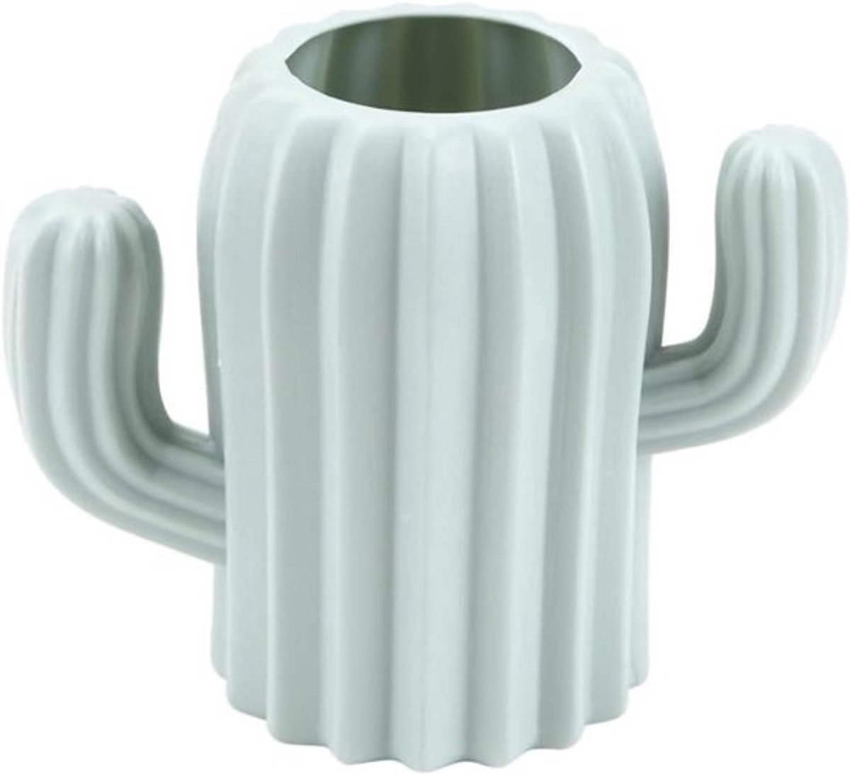 Decoratieve cactus vaas met matte oppervlak in Scandinavische stijl - Groene bloemen vaas met cactus vorm voor home decor