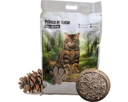 Cat Litter Prince of Qatar® | Forest Pine | Tofu/Pine kattenbakvulling (12l = 5kg) | Milieuvriendelijke & Biologisch afbreekbaar | Klontvormend