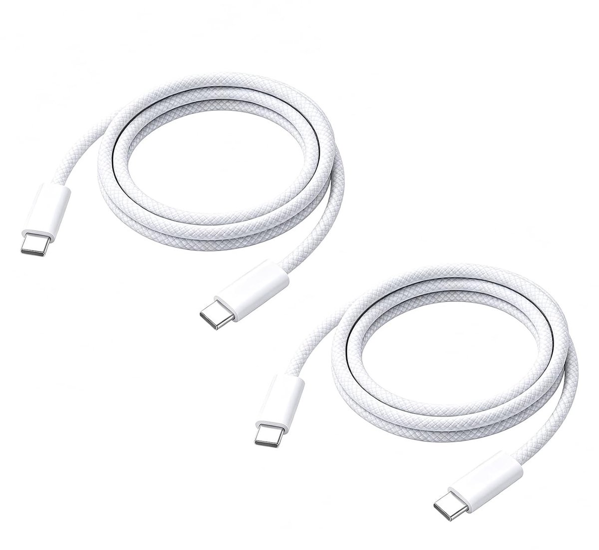 2 stuks 2 m USB C-kabel voor snel opladen en gegevensoverdracht, 240 W universele kabel voor smartphones, tablets en laptops