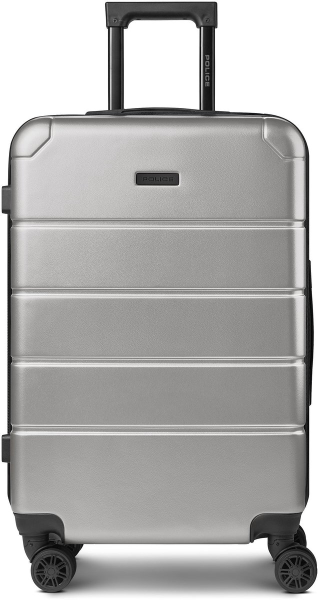Police Dublin 4 wielen Trolley M 64 cm met uitbreidingsplooi - Harde bagage - Combinatieslot - grey taupe