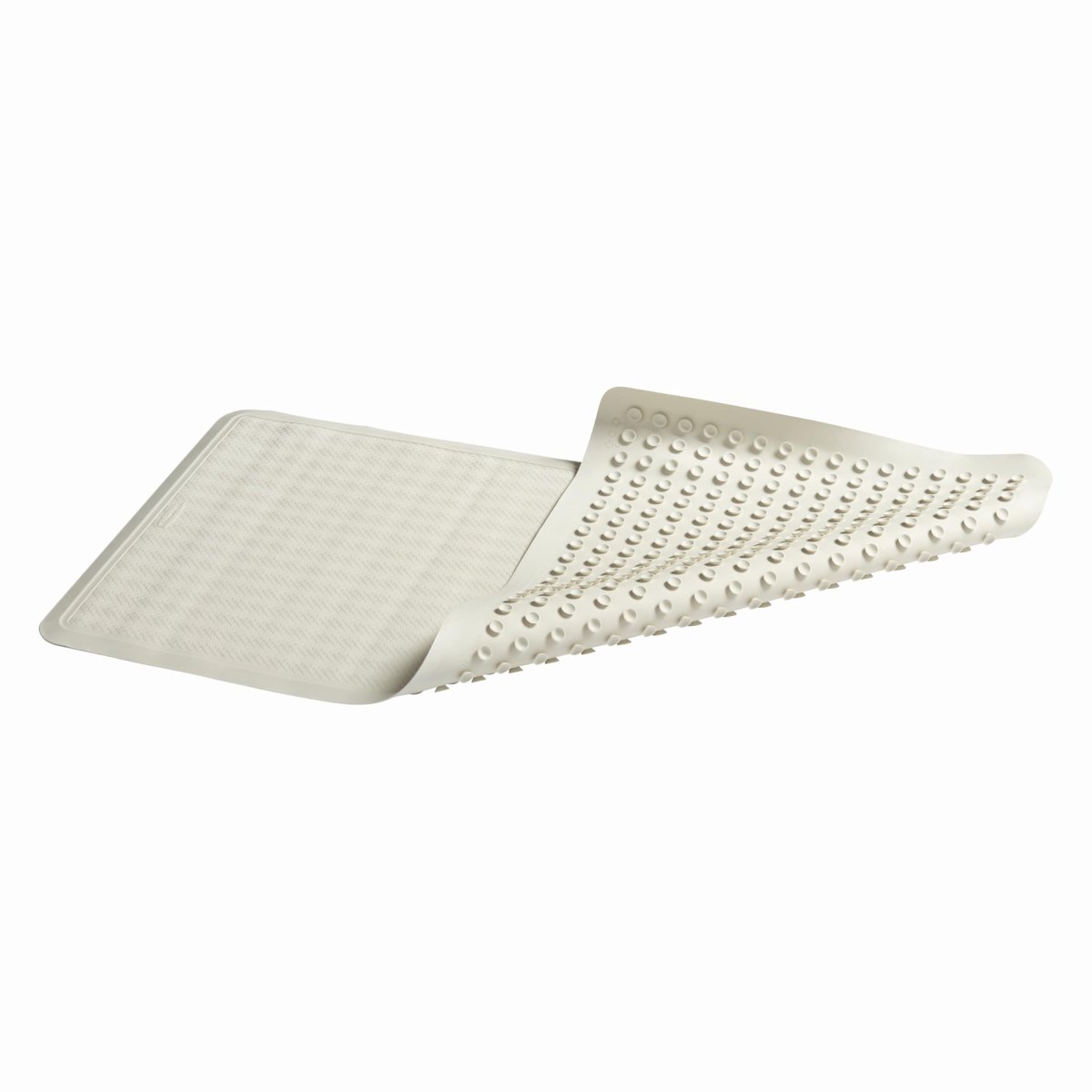 SnelShoppen - Antislip Badmat 36" x 18" Wit - Rubber, Veilig en Comfortabel voor Bad, Douche, en Wellness - Ideaal voor Thuisgebruik, Camping, en Kind