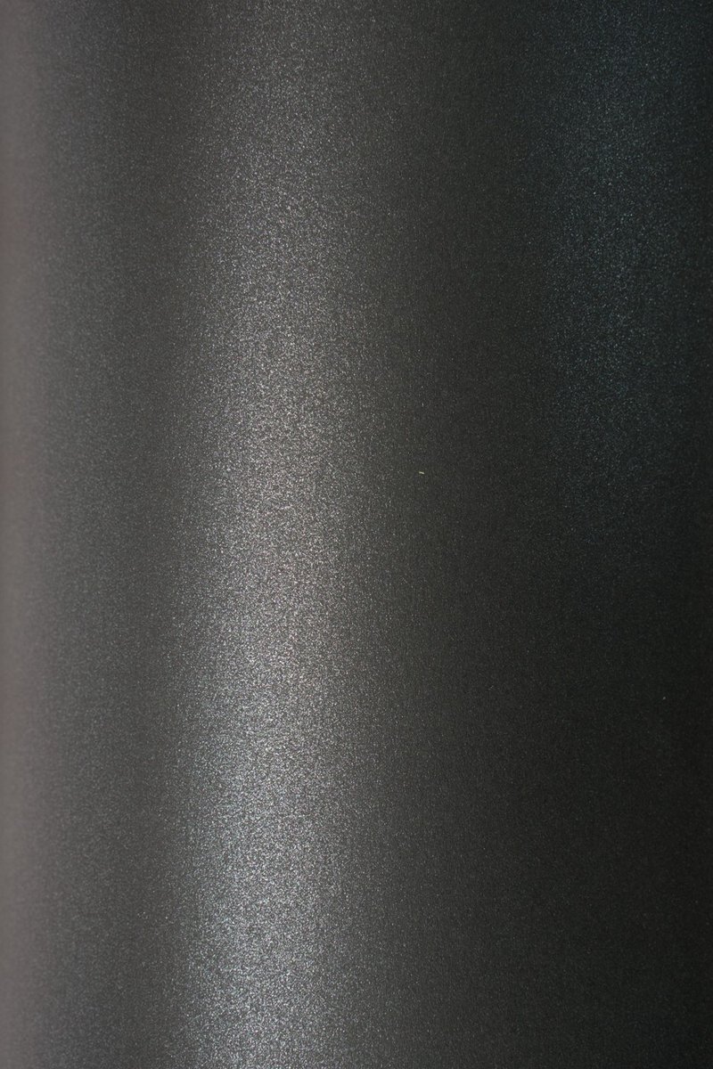 Netuno - zwart metallic papier A4 - 21 x 29,7 cm - 10 vellen - 300 gram - Sirio Pearl Coal Mine - karton