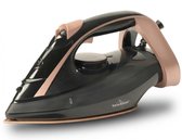 Swiss Haus® DB2302 Stoomstrijkijzer – 2200W Strijkijzer - Iron – Verticale Stoomfunctie – Anti Kalk – Steam Burst – Zelfreinigend – 350 ml Watertank - Stoomstrijkijzers – Keramische Zoolplaat - Zwart/Goud