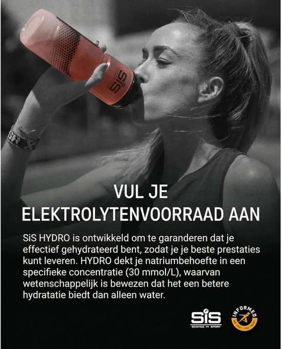 Science in Sport - SIS Go Hydro Bruistabletten - 300mg Elektrolyten - Strawberry & Lime Smaak - 8 x 20 Tabletten van Science in Sport — afbeelding 4