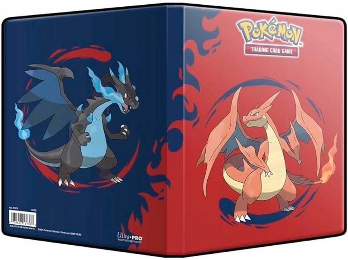 Pokémon Map voor Pokémon Kaarten - Ruimte voor 80 Kaarten - 4 Vakken per Pagina - Charizard X & Y - Pokemon Verzamelmap - Pokemon Binder - Pokemon Portfolio - TCG