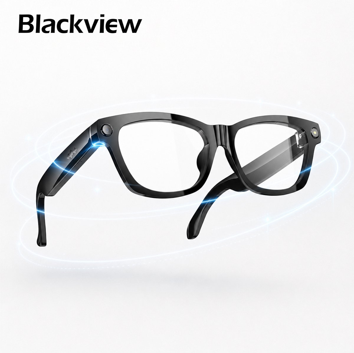 Blackview BV100 - AI Smartbril - 8MP Camera Video-opname & Realtime Taalvertaling - Bluetooth 5.4 Open Audio Ruisonderdrukking Handsfree Bellen - IP54 Fotokromatische -Zelfkleurende Lens Stof