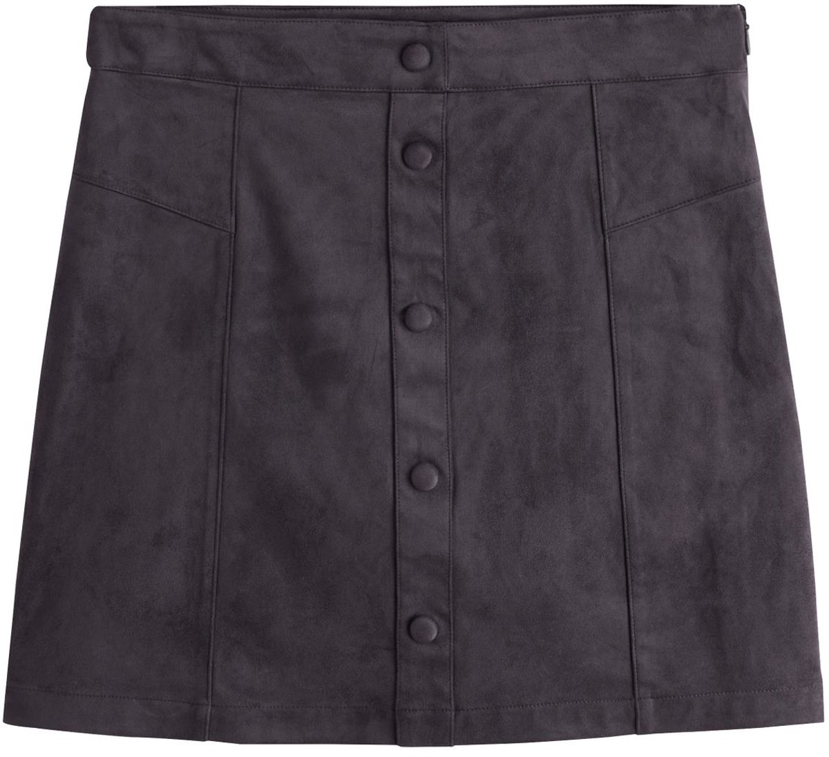 Next - Dames - Minirok van imitatiesuède met knoop - Bruin