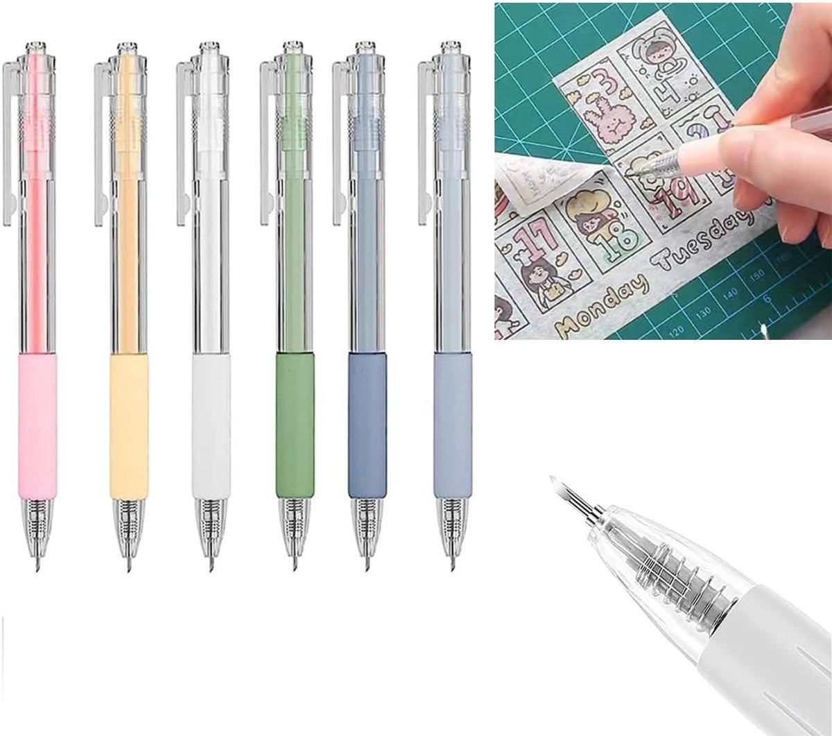 6-delige Set Snijgereedschap voor Creatieve Hobby's, DIY Kunstwerk, Precisie Snijden en Papierbewerking
