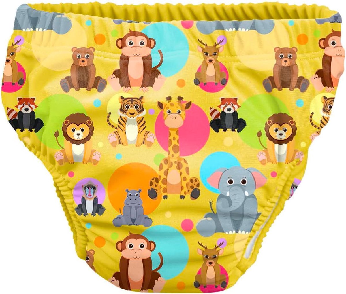 SnelShoppen - Baby Waterluier Model Savana - Voor baby's van 3 tot 8 kg - Maat L - Unisex - Veelkleurig Ontwerp - Absorberend en Herbruikbaar - Waterd