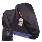 XL Motorhoes Waterdicht voor Buiten (afmeting: 245cm x 140cm x 110cm) - Scooterhoes met windscherm - Motorhoezen - Fietshoes voor 2 fietsen | B&H