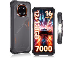 Robuuste Smartphone - CUBOT Kingkong ES 5 - 6,88" 120Hz - 12GB RAM - 128GB ROM - 7000 mAh 33W - Android 16 - 4G Dual SIM - IP68/IP69K - NFC - GPS - 2026 nieuw - Grijs