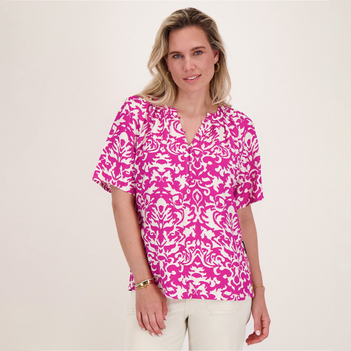 Je m'appelle Dames Top - Paars - Maat XS