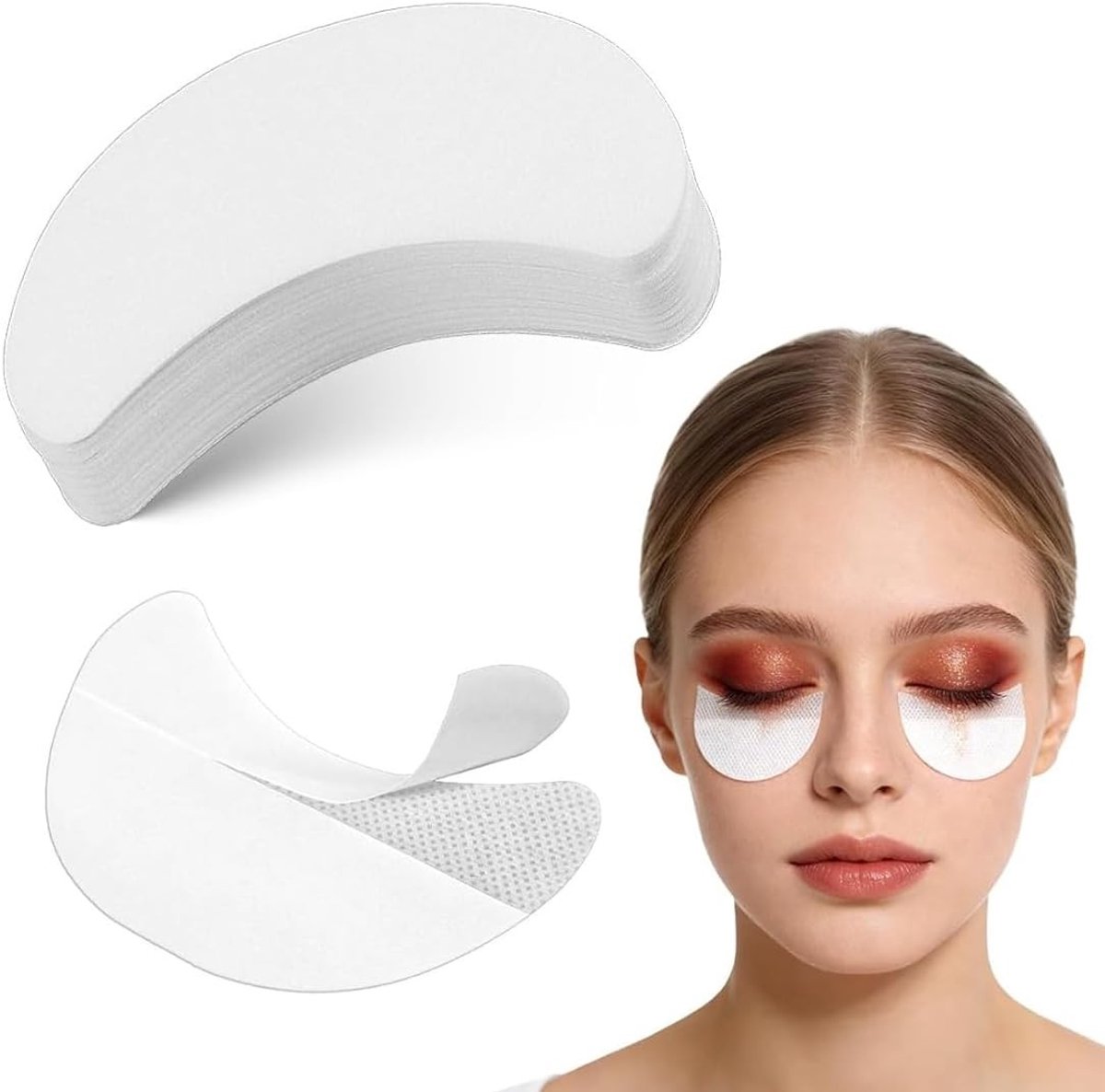 200 stuks oogschaduwplaten en gelpad-patches voor make-up, kleurcorrectie en wimperverlenging