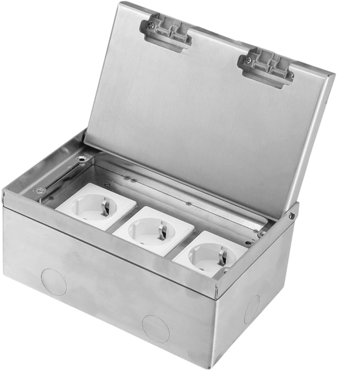 Waterdichte vloeraansluiting set met 16 A, 250 V, 4000 W, inbouw stopcontact, geschikt voor keuken en kantoor, met 3 EU standaarden