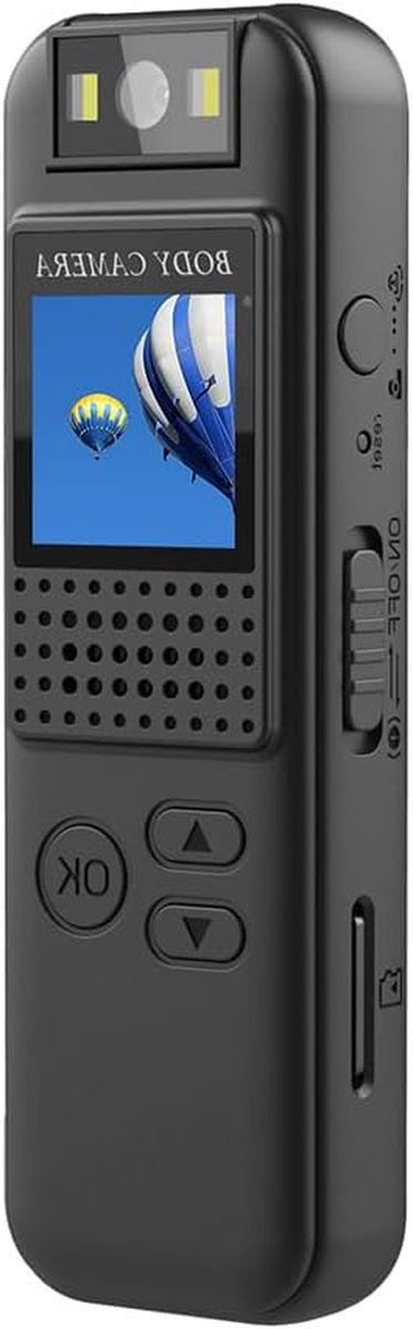 Draagbare Camera - Mini Camcorder - Veilige Opnames - 180° Draaibare Lens - 1080p Resolutie - Zwart