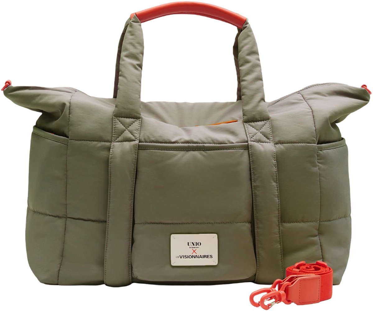 Unio Hamburg x Les Visionnaires reistas Puffy Travel Bag Unio Deep Forest kaki