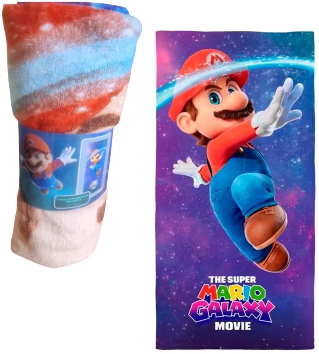 Super Mario Galaxy Movie Strandlaken - Gemaakt van Katoen - 70 x 140 cm - Strand - Vakantie