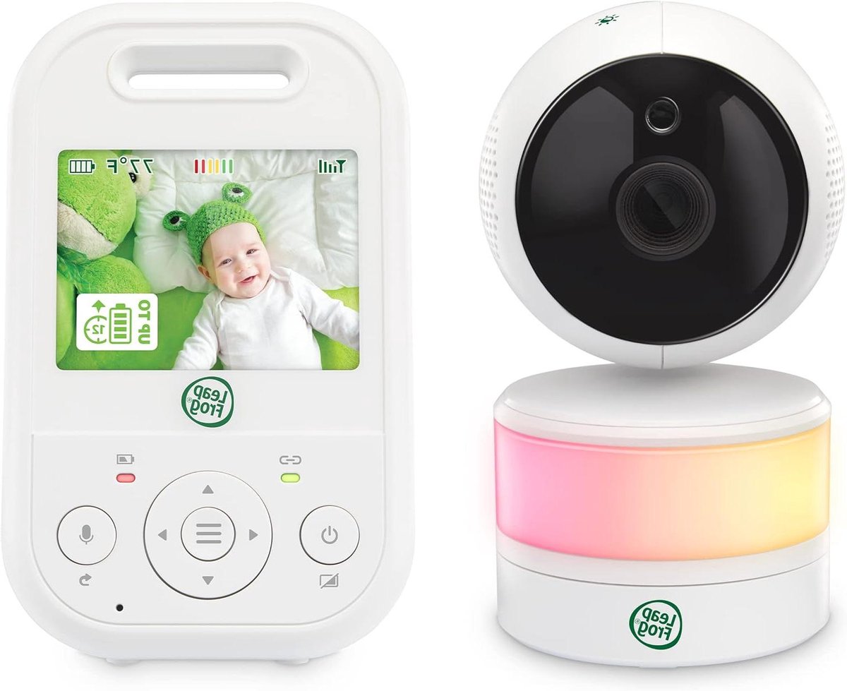 Babyfoon met camera - Video monitor - Baby in de gaten houden - Zwenk en kantelbaar - 300m bereik - Wit