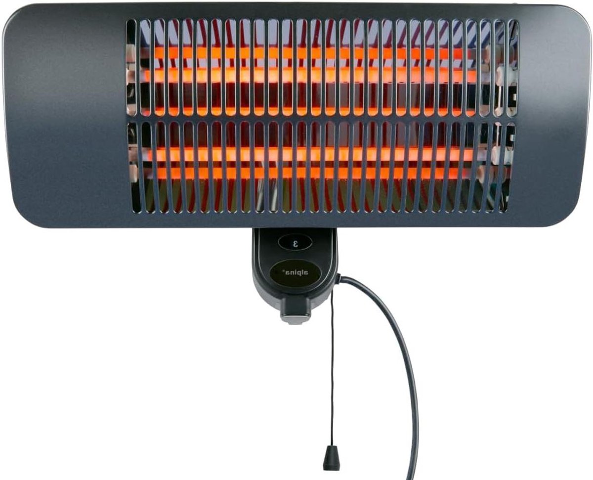 Terrasverwarmer - Buitenverwarming - Genieten van buiten - Infrarood verwarming - 2000W - Zwart