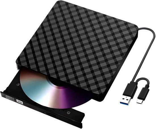 Externe Schijf - Draagbare Writer - Media Afspelen - Snelle USB Koppeling - Compact Ontwerp - Zwart — afbeelding 5