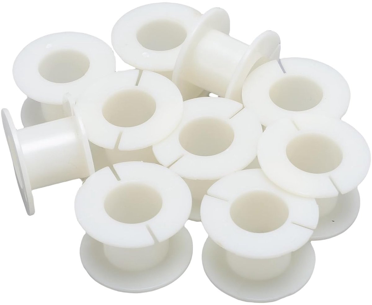 Draadspoelen ABS - Spoelhouder Klossen - Draden Organiseren - Roestvrij Stevig - 32 Mm Diameter - Wit