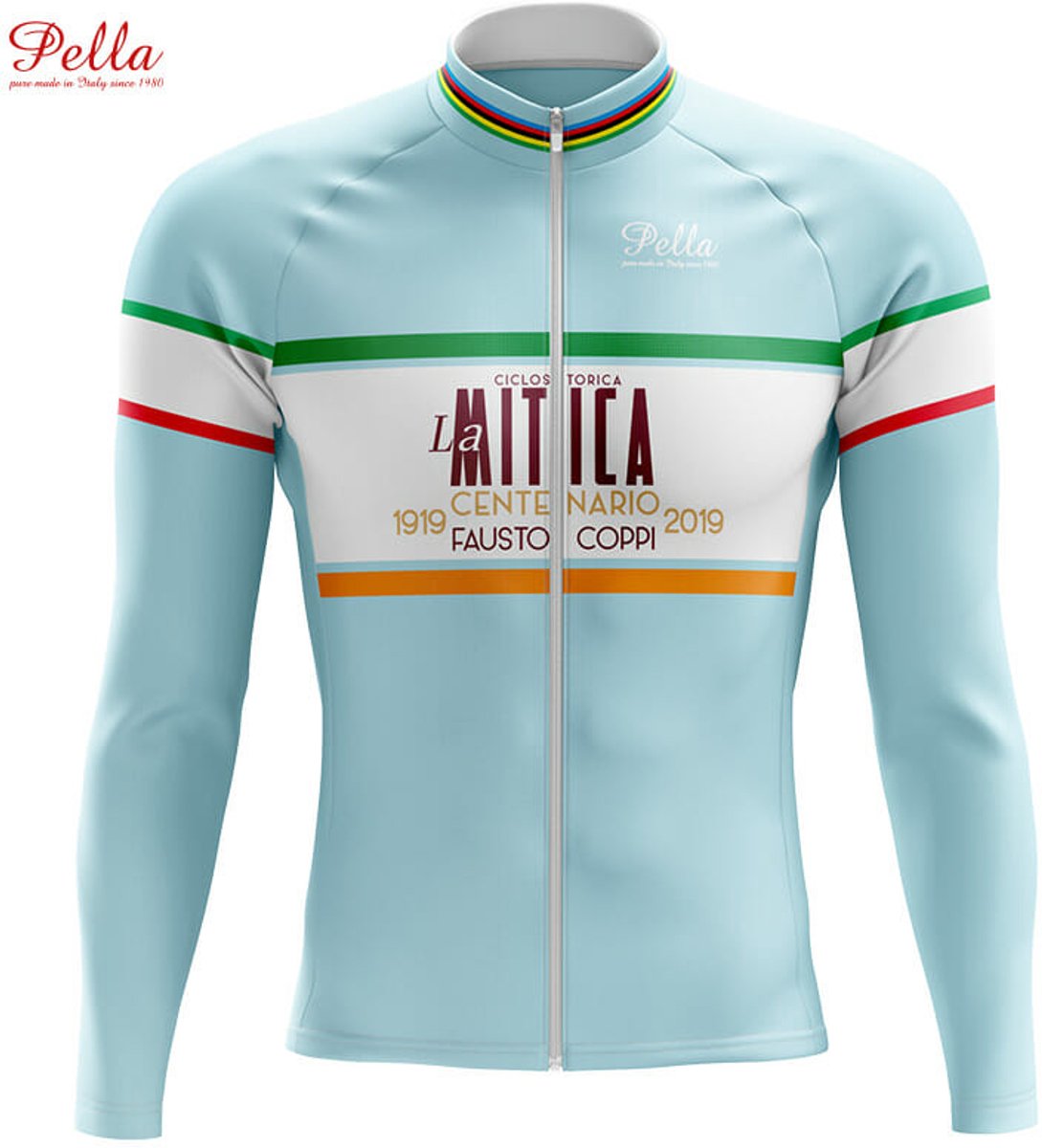 Pella - La Mitica Fausto Coppi Centenario - fietsshirt korte mouwen - wielrenshirt zomer - 5XL