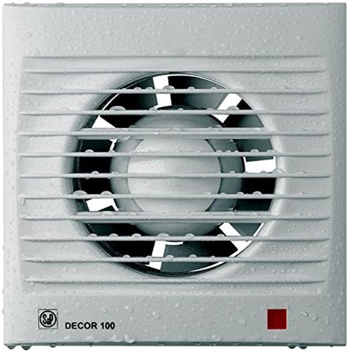 Badkamerventilator - Afzuigventilator - Lucht Verversen - Extra Plat - 100 m3/h - Wit